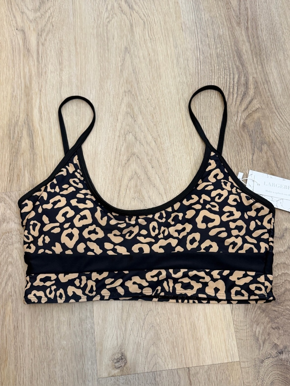NWT Largeberry Leopard Swimsuit Top